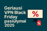 Geriausi VPN Black Friday ir Cyber Monday pasiūlymai 2025 m.